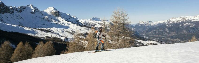 Ski de randonnée au Sauze © Ubaye Tourisme