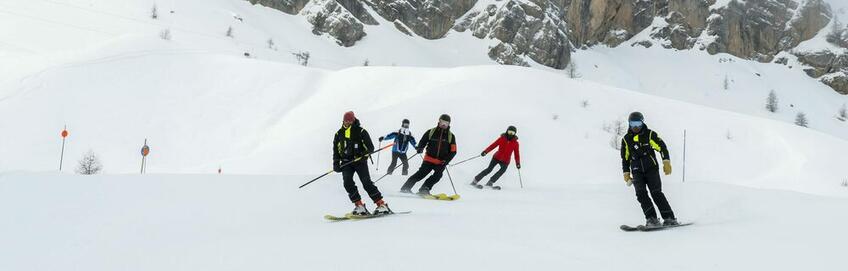 Découverte du domaine skiable du Sauze avec les pisteurs © Ubaye Tourisme